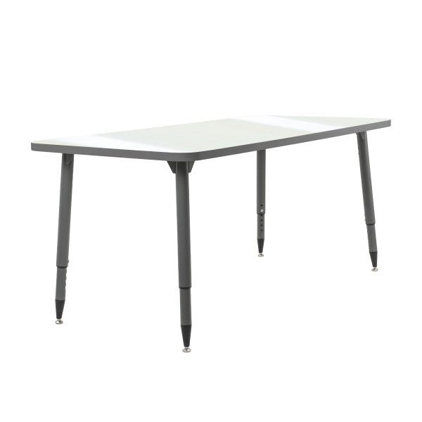 FDP Adapte 30" x 60" Rectangle Dry - Erase Activity Table with Adjustable Tapered Legs (15649 - XXXX) - SchoolOutlet