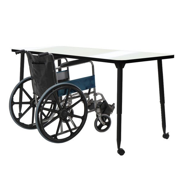 FDP Adapte 30" x 72" Rectangle Dry - Erase Thermofused Activity Table with Adjustable Tapered Legs (15650 - XXXX) - SchoolOutlet