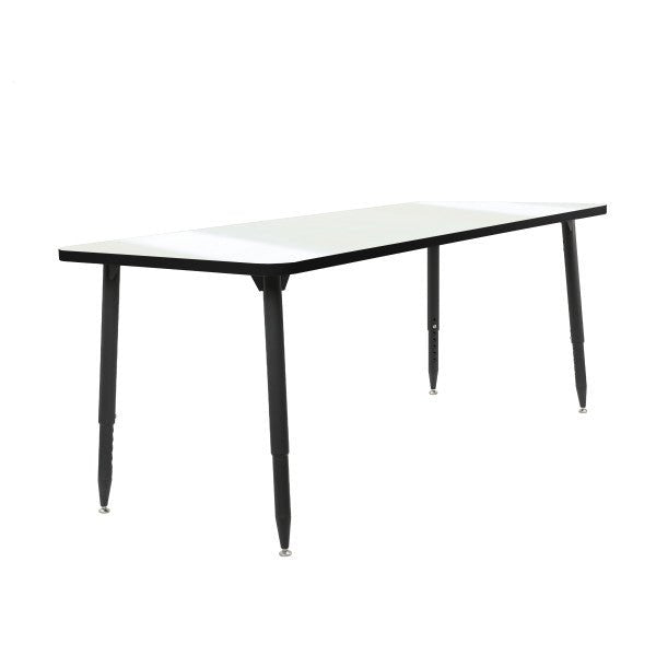 FDP Adapte 30" x 72" Rectangle Dry - Erase Thermofused Activity Table with Adjustable Tapered Legs (15650 - XXXX) - SchoolOutlet