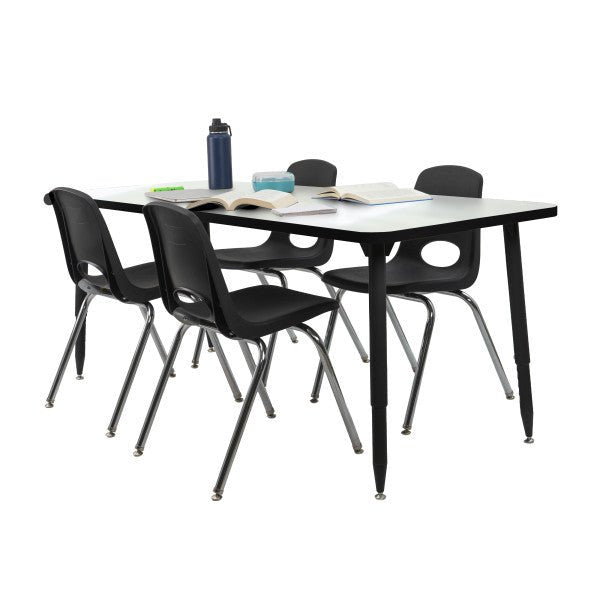FDP Adapte 30" x 72" Rectangle Dry - Erase Thermofused Activity Table with Adjustable Tapered Legs (15650 - XXXX) - SchoolOutlet