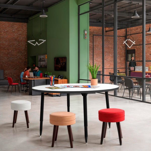 FDP Adapte 48" Round Dry - Erase Activity Table with Adjustable Tapered Legs (15651 - XXXX) - SchoolOutlet