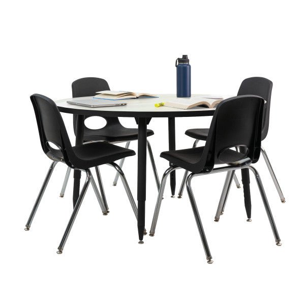 FDP Adapte 48" Round Dry - Erase Activity Table with Adjustable Tapered Legs (15651 - XXXX) - SchoolOutlet