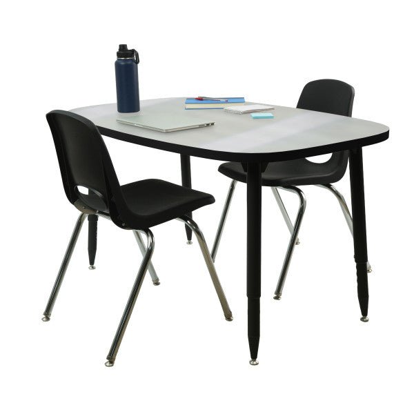 FDP Adapte 31" x 50" Rounded Rectangle Dry - Erase Activity Table with Adjustable Tapered Legs (15653 - XXXX) - SchoolOutlet