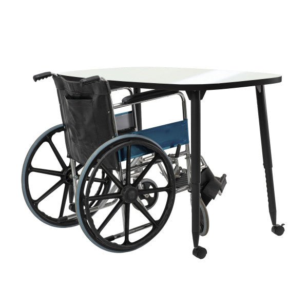FDP Adapte 31" x 50" Rounded Rectangle Dry - Erase Activity Table with Adjustable Tapered Legs (15653 - XXXX) - SchoolOutlet