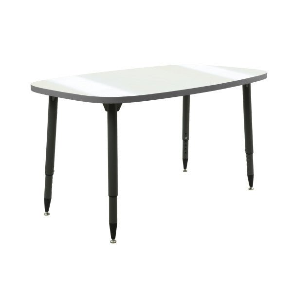 FDP Adapte 31" x 50" Rounded Rectangle Dry - Erase Activity Table with Adjustable Tapered Legs (15653 - XXXX) - SchoolOutlet