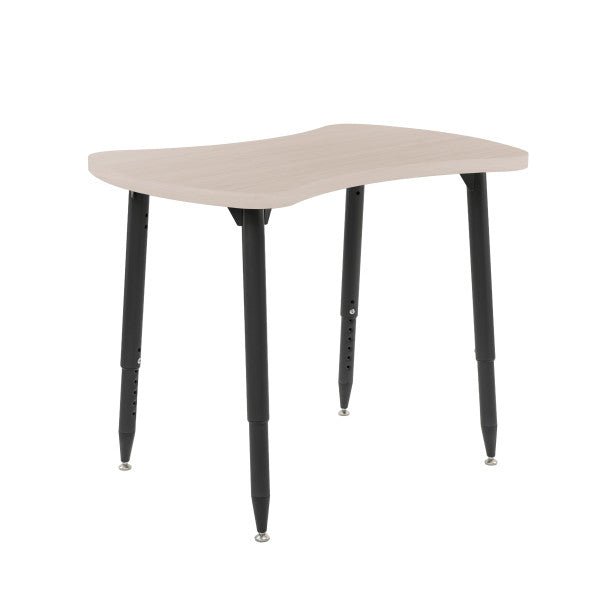 FDP Adapte 25" x 37" Bowtie Woodgrain Activity Table with Adjustable Tapered Legs 22" - 34" (FDP - 15654 - XXX) - SchoolOutlet