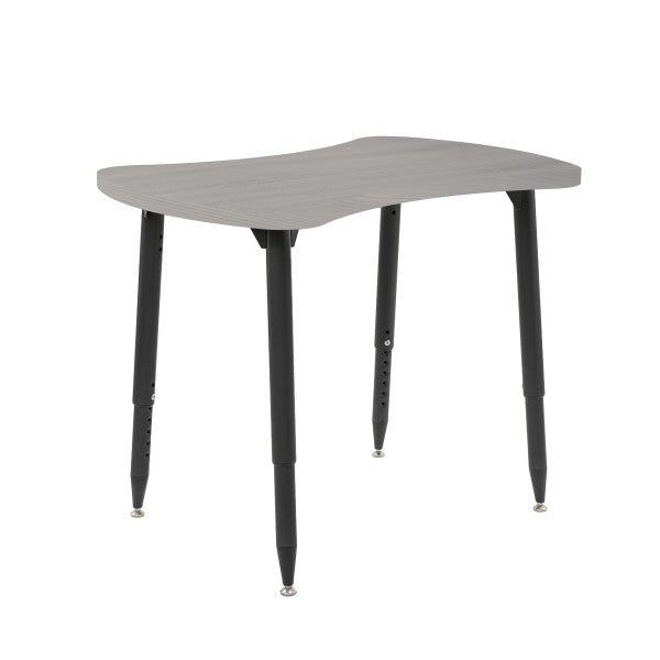 FDP Adapte 25" x 37" Bowtie Woodgrain Activity Table with Adjustable Tapered Legs 22" - 34" (FDP - 15654 - XXX) - SchoolOutlet