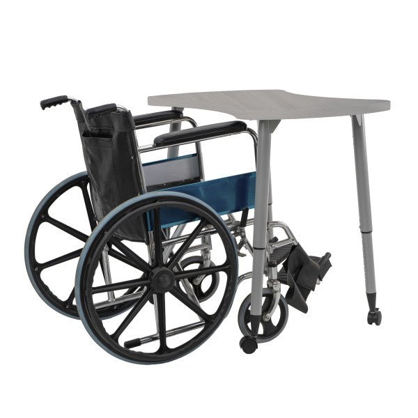 FDP Adapte 25" x 37" Bowtie Woodgrain Activity Table with Adjustable Tapered Legs 22" - 34" (FDP - 15654 - XXX) - SchoolOutlet