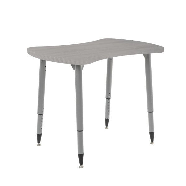 FDP Adapte 25" x 37" Bowtie Woodgrain Activity Table with Adjustable Tapered Legs 22" - 34" (FDP - 15654 - XXX) - SchoolOutlet