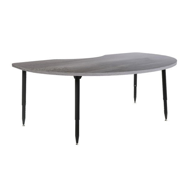 FDP Adapte 48" x 72" Kidney Woodgrain Activity Table with Adjustable Tapered Legs 22" - 34" (FDP - 15656 - XXX) - SchoolOutlet