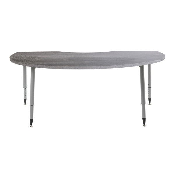 FDP Adapte 48" x 72" Kidney Woodgrain Activity Table with Adjustable Tapered Legs 22" - 34" (FDP - 15656 - XXX) - SchoolOutlet