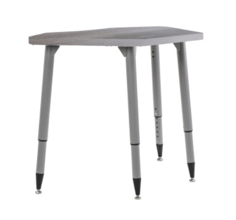 FDP Adapte 24" x 36" Petal Woodgrain Activity Table Desk with Adjustable Tapered Legs 22" - 34" (FDP - 15659 - XXX) - SchoolOutlet