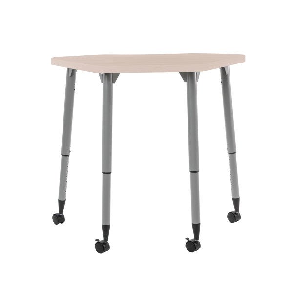 FDP Adapte 24" x 36" Petal Woodgrain Activity Table with Adjustable Tapered Legs 22" - 34" (FDP - 15659 - XXX) - SchoolOutlet