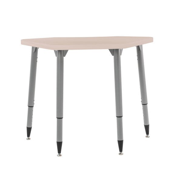 FDP Adapte 24" x 36" Petal Woodgrain Activity Table with Adjustable Tapered Legs 22" - 34" (FDP - 15659 - XXX) - SchoolOutlet