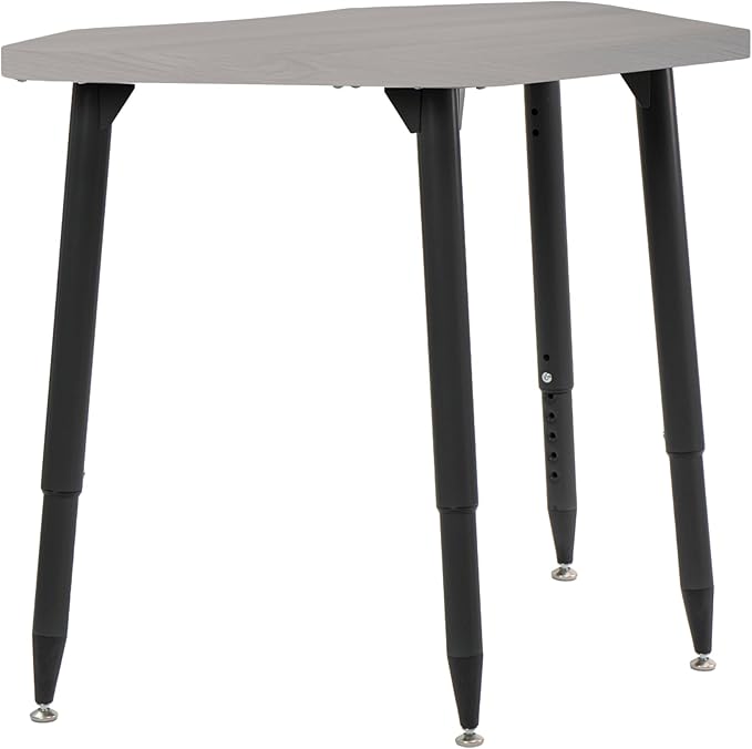 FDP Adapte 24" x 36" Petal Woodgrain Activity Table Desk with Adjustable Tapered Legs 22" - 34" (FDP - 15659 - XXX) - SchoolOutlet