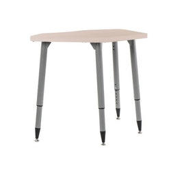 FDP Adapte 24" x 36" Petal Woodgrain Activity Table with Adjustable Tapered Legs 22"-34" (FDP-15659-XXX)