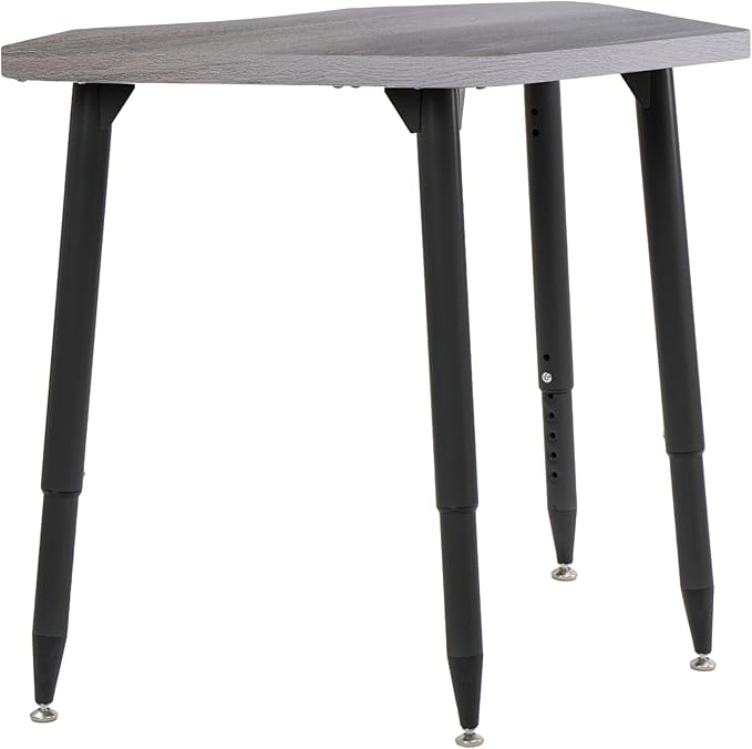 FDP Adapte 24" x 36" Petal Woodgrain Activity Table Desk with Adjustable Tapered Legs 22" - 34" (FDP - 15659 - XXX) - SchoolOutlet