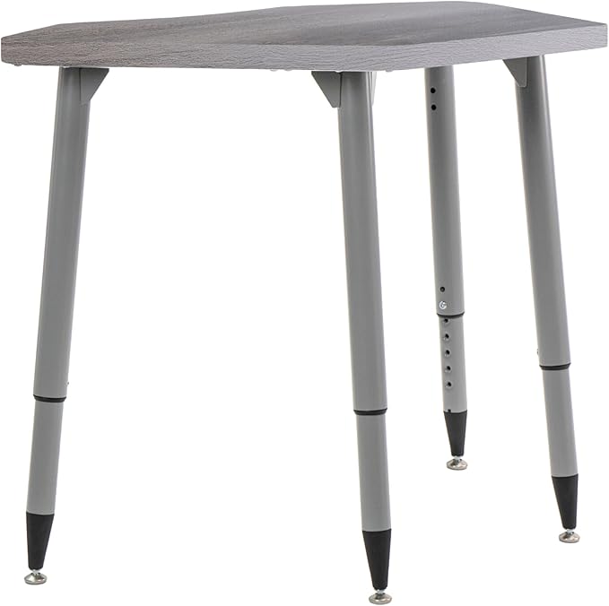 FDP Adapte 24" x 36" Petal Woodgrain Activity Table Desk with Adjustable Tapered Legs 22" - 34" (FDP - 15659 - XXX) - SchoolOutlet