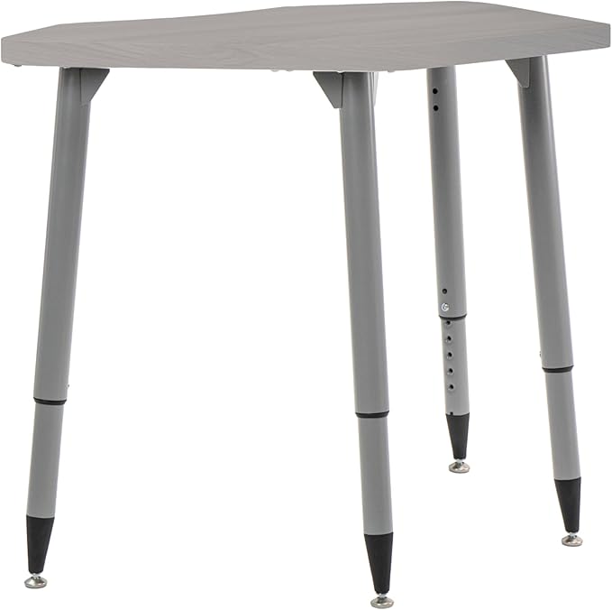 FDP Adapte 24" x 36" Petal Woodgrain Activity Table Desk with Adjustable Tapered Legs 22" - 34" (FDP - 15659 - XXX) - SchoolOutlet