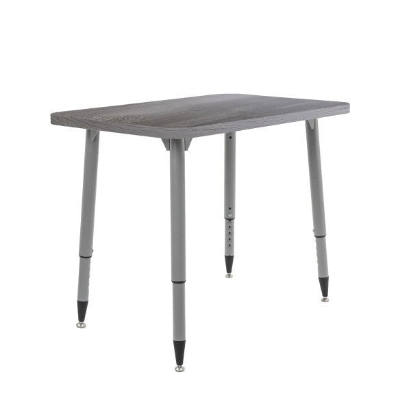 FDP Adapte 24" x 36" Petal Woodgrain Activity Table with Adjustable Tapered Legs 22" - 34" (FDP - 15659 - XXX) - SchoolOutlet