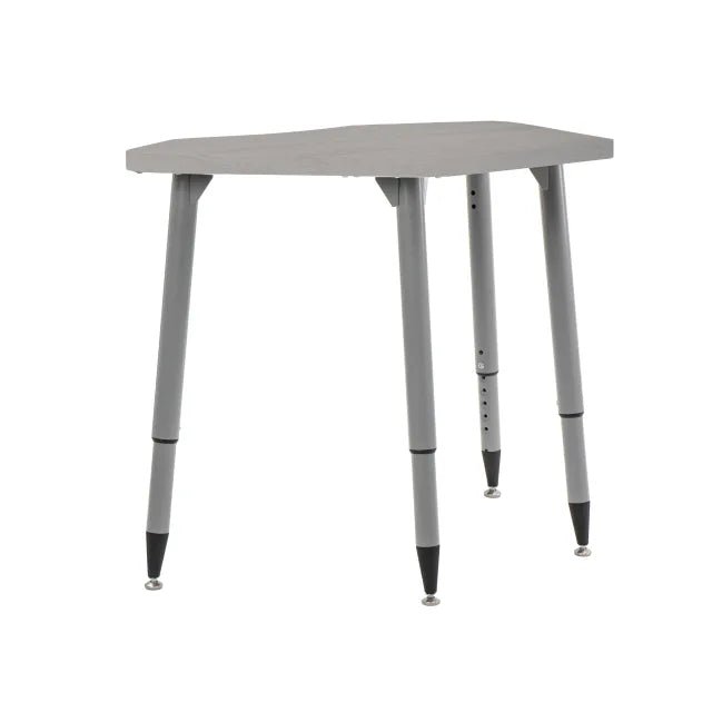 FDP Adapte 24" x 36" Petal Woodgrain Activity Table Desk with Adjustable Tapered Legs 22" - 34" (FDP - 15659 - XXX) - SchoolOutlet