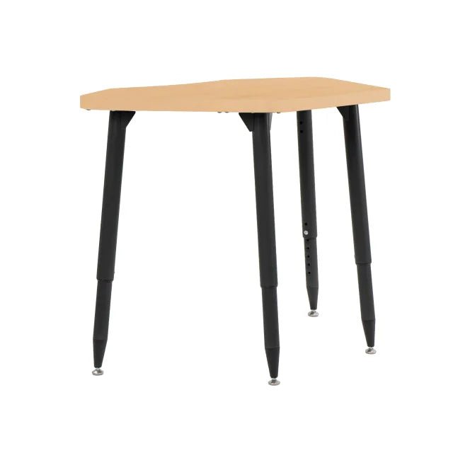 FDP Adapte 24" x 36" Petal Woodgrain Activity Table Desk with Adjustable Tapered Legs 22" - 34" (FDP - 15659 - XXX) - SchoolOutlet