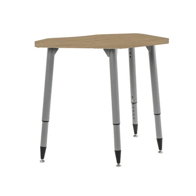 FDP Adapte 24" x 36" Petal Woodgrain Activity Table Desk with Adjustable Tapered Legs 22" - 34" (FDP - 15659 - XXX) - SchoolOutlet