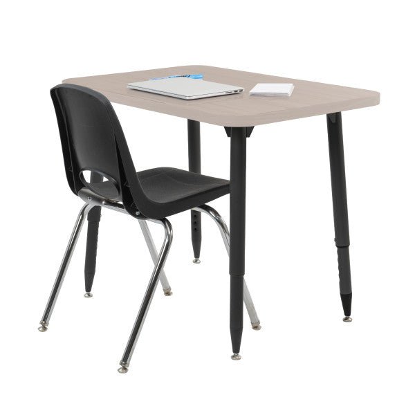 FDP Adapte 24" x 36" Rectangle Woodgrain Activity Table with Adjustable Tapered Legs 22" - 34" (FDP - 15661 - XXX) - SchoolOutlet