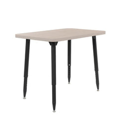 FDP Adapte 24" x 36" Rectangle Woodgrain Activity Table with Adjustable Tapered Legs 22"-34" (FDP-15661-XXX)