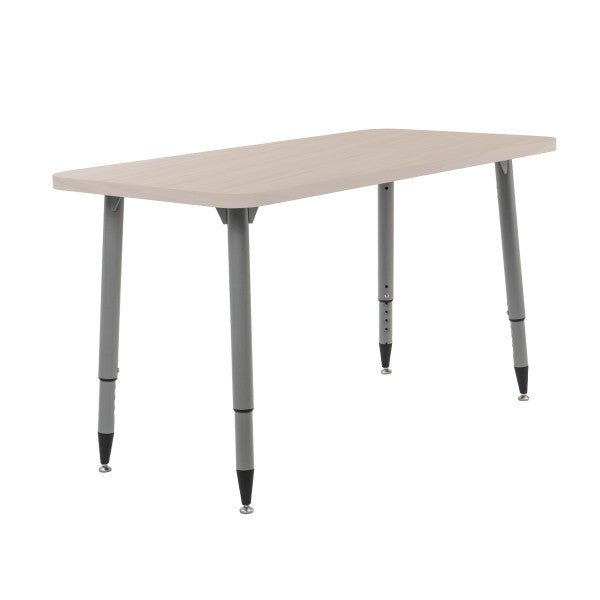 FDP Adapte 24" x 48" Rectangle Woodgrain Activity Table with Adjustable Tapered Legs 22" - 34" (FDP - 15661 - XXX) - SchoolOutlet