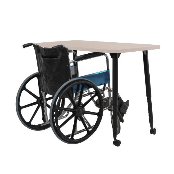 FDP Adapte 24" x 48" Rectangle Woodgrain Activity Table with Adjustable Tapered Legs 22" - 34" (FDP - 15661 - XXX) - SchoolOutlet