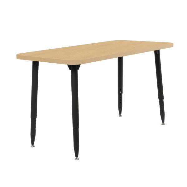 FDP Adapte 24" x 48" Rectangle Woodgrain Activity Table with Adjustable Tapered Legs 22" - 34" (FDP - 15661 - XXX) - SchoolOutlet