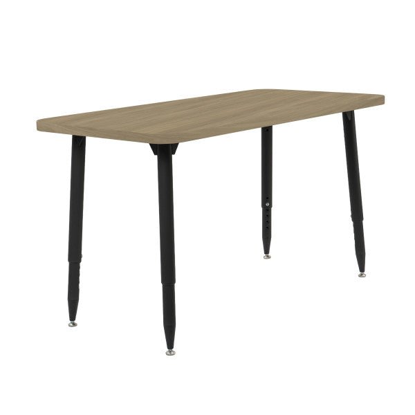 FDP Adapte 24" x 48" Rectangle Woodgrain Activity Table with Adjustable Tapered Legs 22" - 34" (FDP - 15661 - XXX) - SchoolOutlet