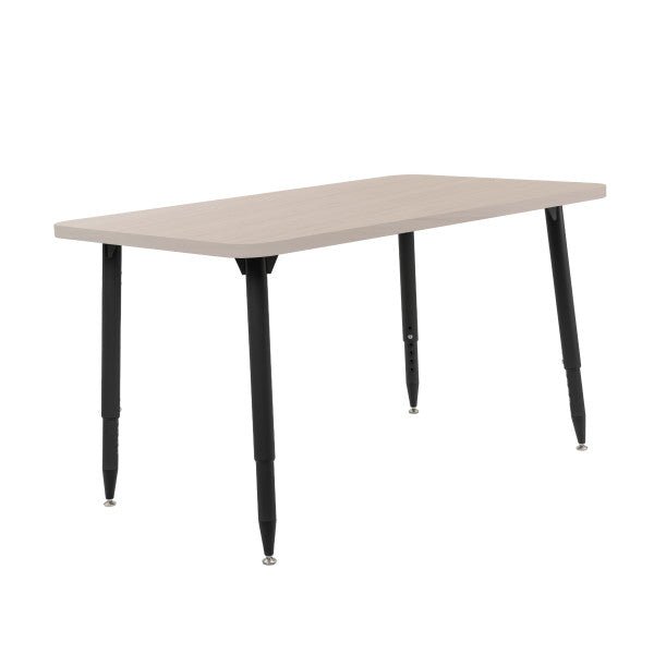 FDP Adapte 30" x 48" Rectangle Woodgrain Activity Table with Adjustable Tapered Legs 22" - 34" (FDP - 15662 - XXX) - SchoolOutlet