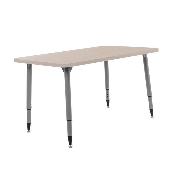 FDP Adapte 30" x 48" Rectangle Woodgrain Activity Table with Adjustable Tapered Legs 22" - 34" (FDP - 15662 - XXX) - SchoolOutlet