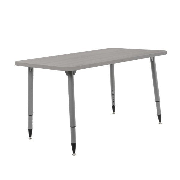 FDP Adapte 30" x 48" Rectangle Woodgrain Activity Table with Adjustable Tapered Legs 22" - 34" (FDP - 15662 - XXX) - SchoolOutlet