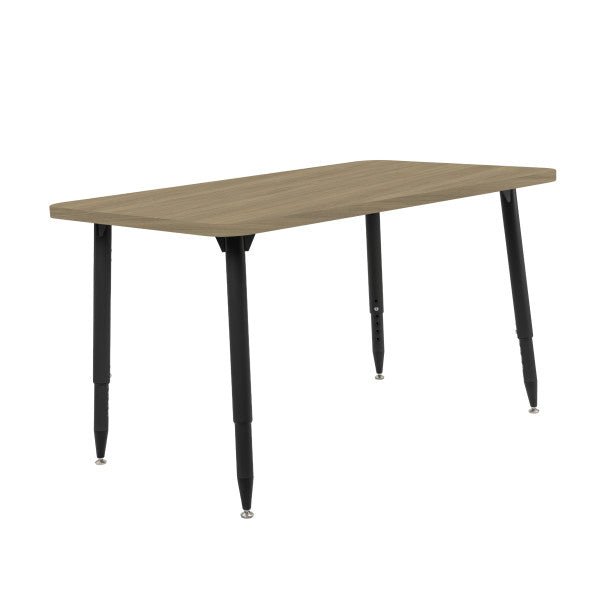 FDP Adapte 30" x 48" Rectangle Woodgrain Activity Table with Adjustable Tapered Legs 22" - 34" (FDP - 15662 - XXX) - SchoolOutlet