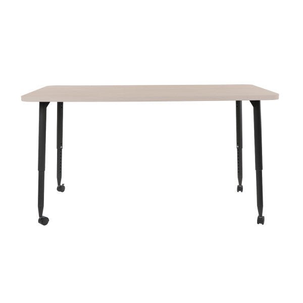 FDP Adapte 30" x 60" Rectangle Woodgrain Activity Table with Adjustable Tapered Legs 22" - 34" (FDP - 15663 - XXX) - SchoolOutlet