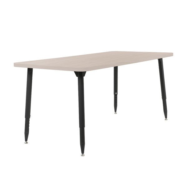 FDP Adapte 30" x 60" Rectangle Woodgrain Activity Table with Adjustable Tapered Legs 22" - 34" (FDP - 15663 - XXX) - SchoolOutlet