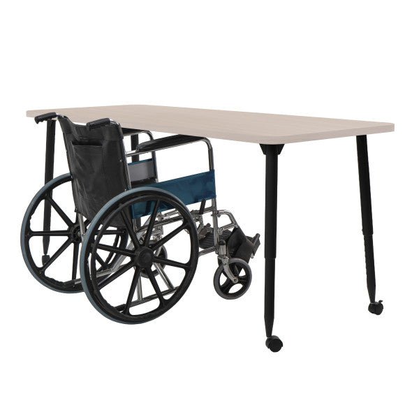 FDP Adapte 31" x 50" Rectangle Woodgrain Activity Table with Adjustable Tapered Legs 22" - 34" (FDP - 15664 - XXX) - SchoolOutlet