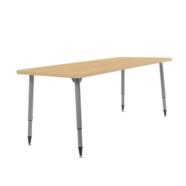 FDP Adapte 31" x 50" Rectangle Woodgrain Activity Table with Adjustable Tapered Legs 22" - 34" (FDP - 15664 - XXX) - SchoolOutlet