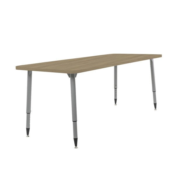 FDP Adapte 31" x 50" Rectangle Woodgrain Activity Table with Adjustable Tapered Legs 22" - 34" (FDP - 15664 - XXX) - SchoolOutlet