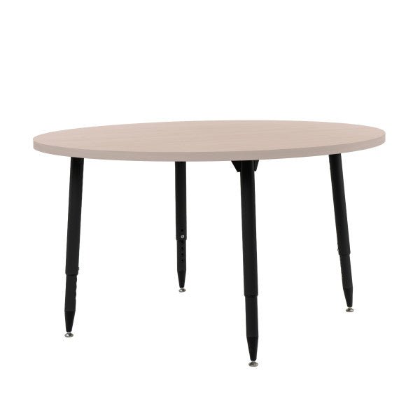 FDP Adapte 48" Round Woodgrain Activity Table with Adjustable Tapered Legs 22" - 34" (FDP - 15665 - XXX) - SchoolOutlet