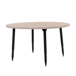 FDP Adapte 48" Round Woodgrain Activity Table with Adjustable Tapered Legs 22"-34" (FDP-15665-XXX)
