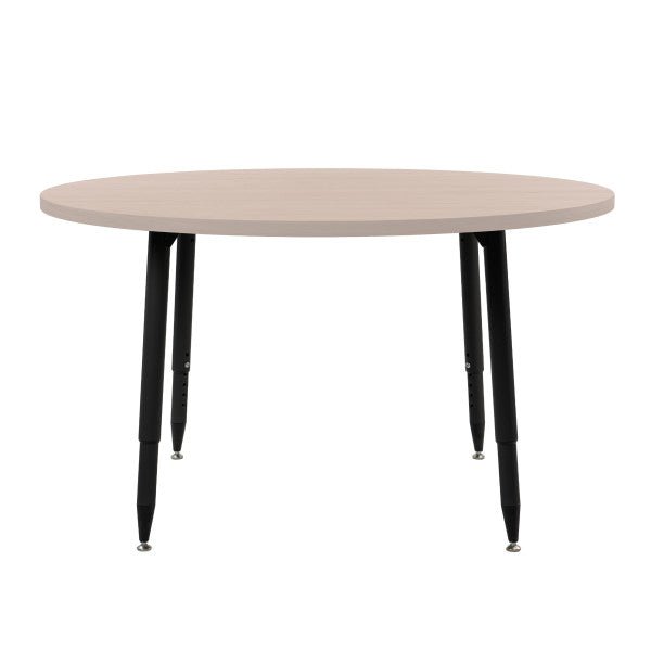 FDP Adapte 48" Round Woodgrain Activity Table with Adjustable Tapered Legs 22" - 34" (FDP - 15665 - XXX) - SchoolOutlet