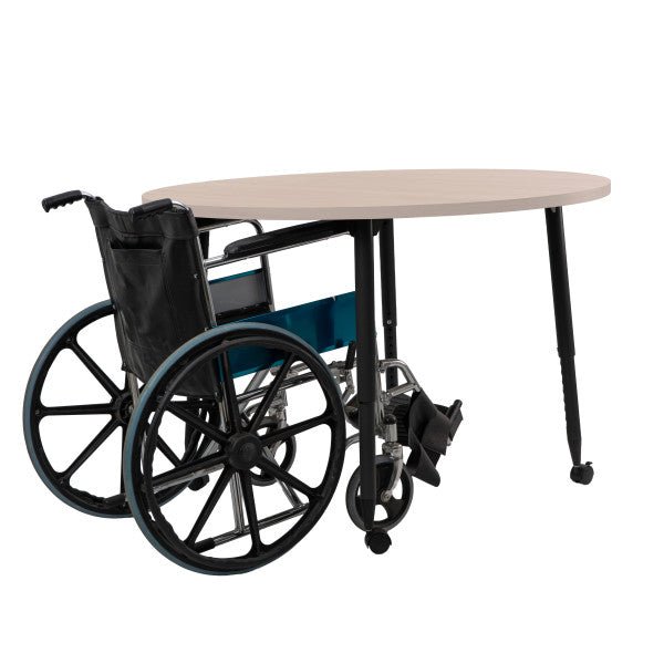 FDP Adapte 48" Round Woodgrain Activity Table with Adjustable Tapered Legs 22" - 34" (FDP - 15665 - XXX) - SchoolOutlet