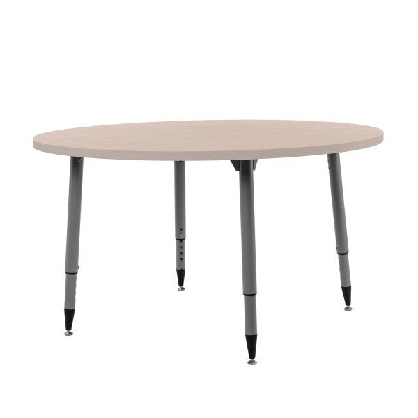 FDP Adapte 48" Round Woodgrain Activity Table with Adjustable Tapered Legs 22" - 34" (FDP - 15665 - XXX) - SchoolOutlet