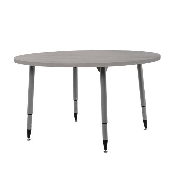 FDP Adapte 48" Round Woodgrain Activity Table with Adjustable Tapered Legs 22" - 34" (FDP - 15665 - XXX) - SchoolOutlet