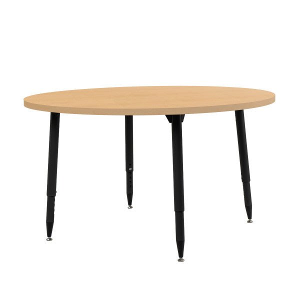 FDP Adapte 48" Round Woodgrain Activity Table with Adjustable Tapered Legs 22" - 34" (FDP - 15665 - XXX) - SchoolOutlet
