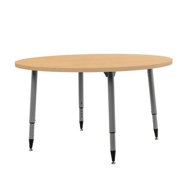 FDP Adapte 48" Round Woodgrain Activity Table with Adjustable Tapered Legs 22" - 34" (FDP - 15665 - XXX) - SchoolOutlet
